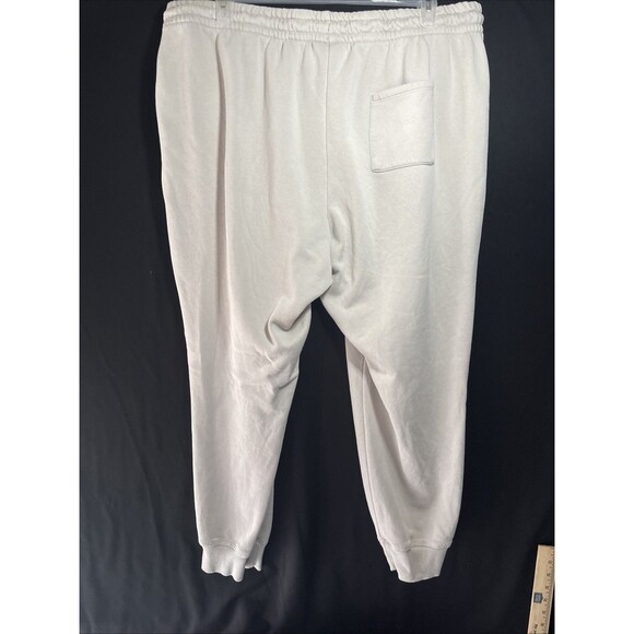 NWOT Reebok Joggers 3x Men’s Beige/white Logo Pockets Drawstring - Picture 10 of 11